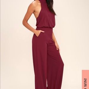 Red Wine Jumpsuit